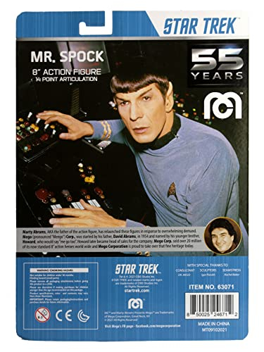 Foto 3 pulgar | Figura De Acción Mego Star Trek Spock De 20 Cm Con 14 Puntas De Arte - Venta Internacional.