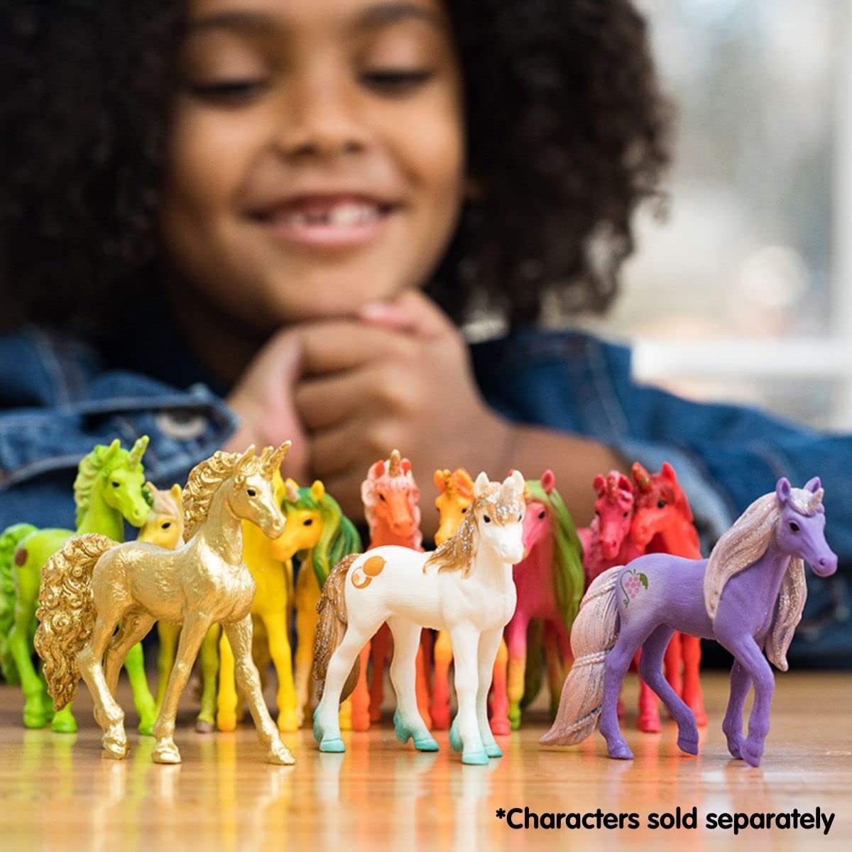 Foto 5 pulgar | Juego De Juguetes Schleich Unicorn Foal De 6 Piezas Con Fruta Y Oro - Venta Internacional.