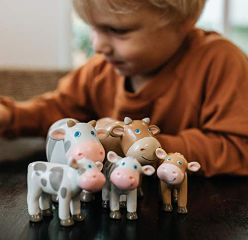 Foto 4 pulgar | Figura De Juguete Haba Little Friends Cow, 4 Cm, Plástico, Animal De Granja - Venta Internacional.