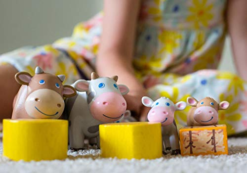 Foto 5 pulgar | Figura De Juguete Haba Little Friends Cow, 4 Cm, Plástico, Animal De Granja - Venta Internacional.
