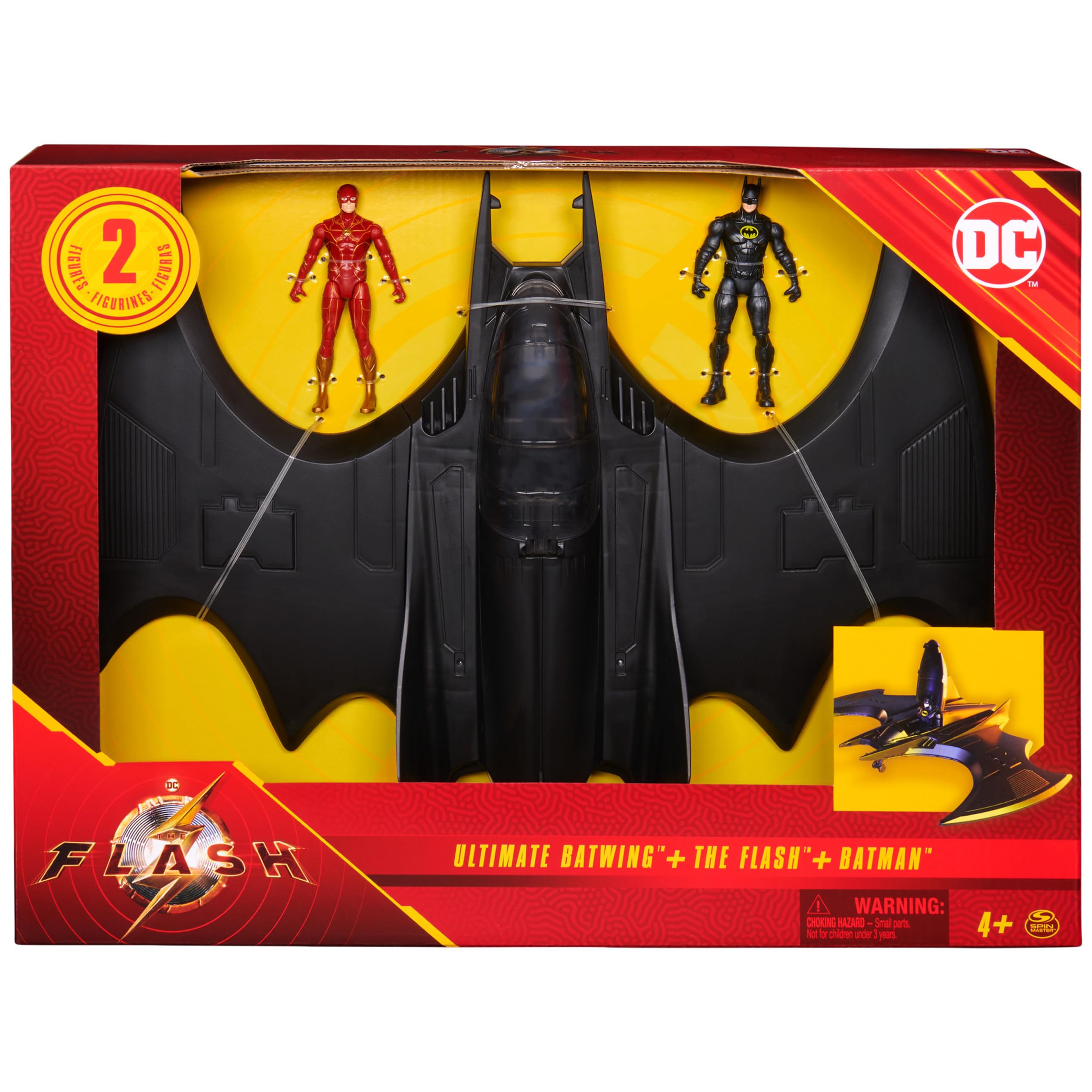 Foto 2 | Set De Muñecos De Acción De Batman Y Flash De Dc Comics - Venta Internacional.