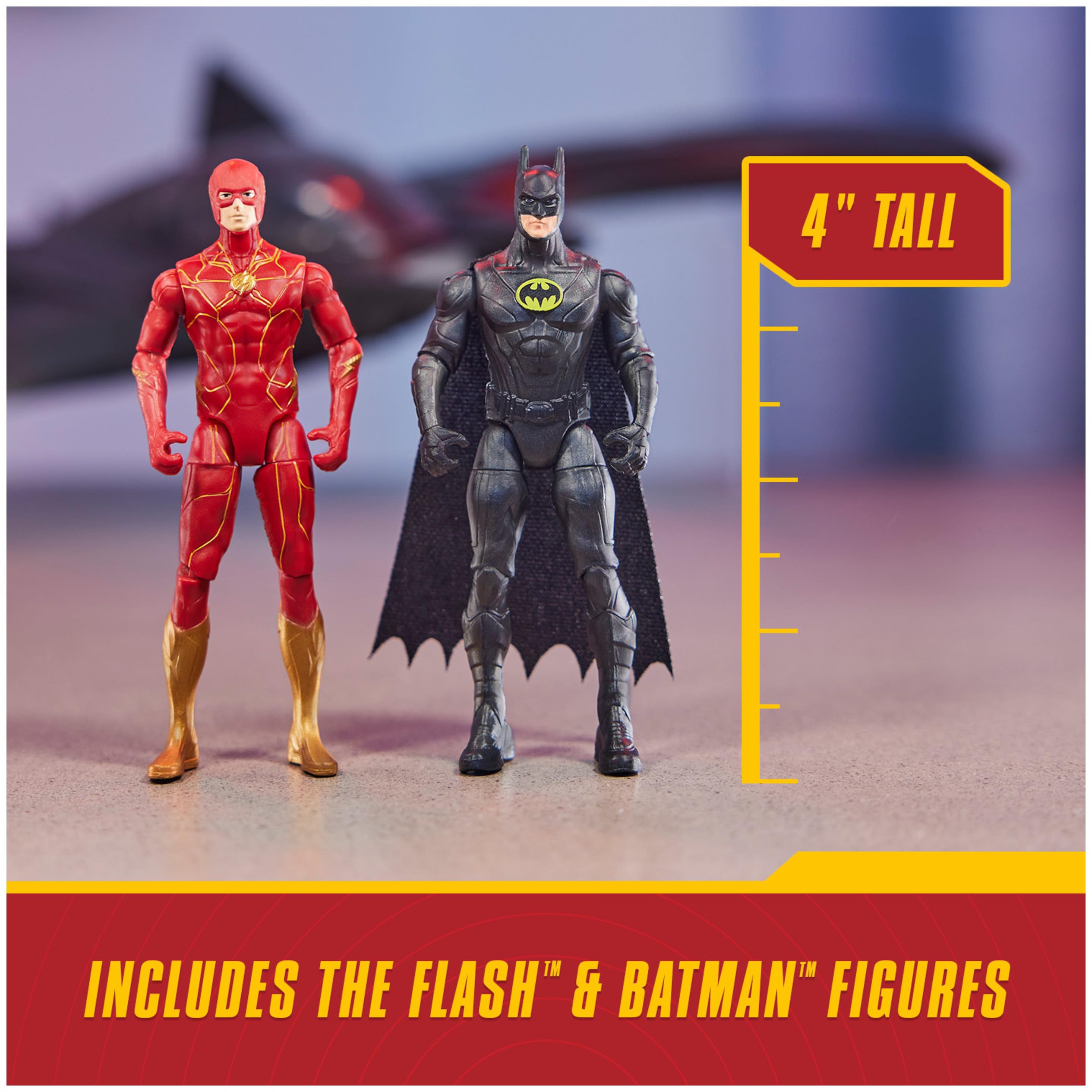 Foto 5 | Set De Muñecos De Acción De Batman Y Flash De Dc Comics - Venta Internacional.