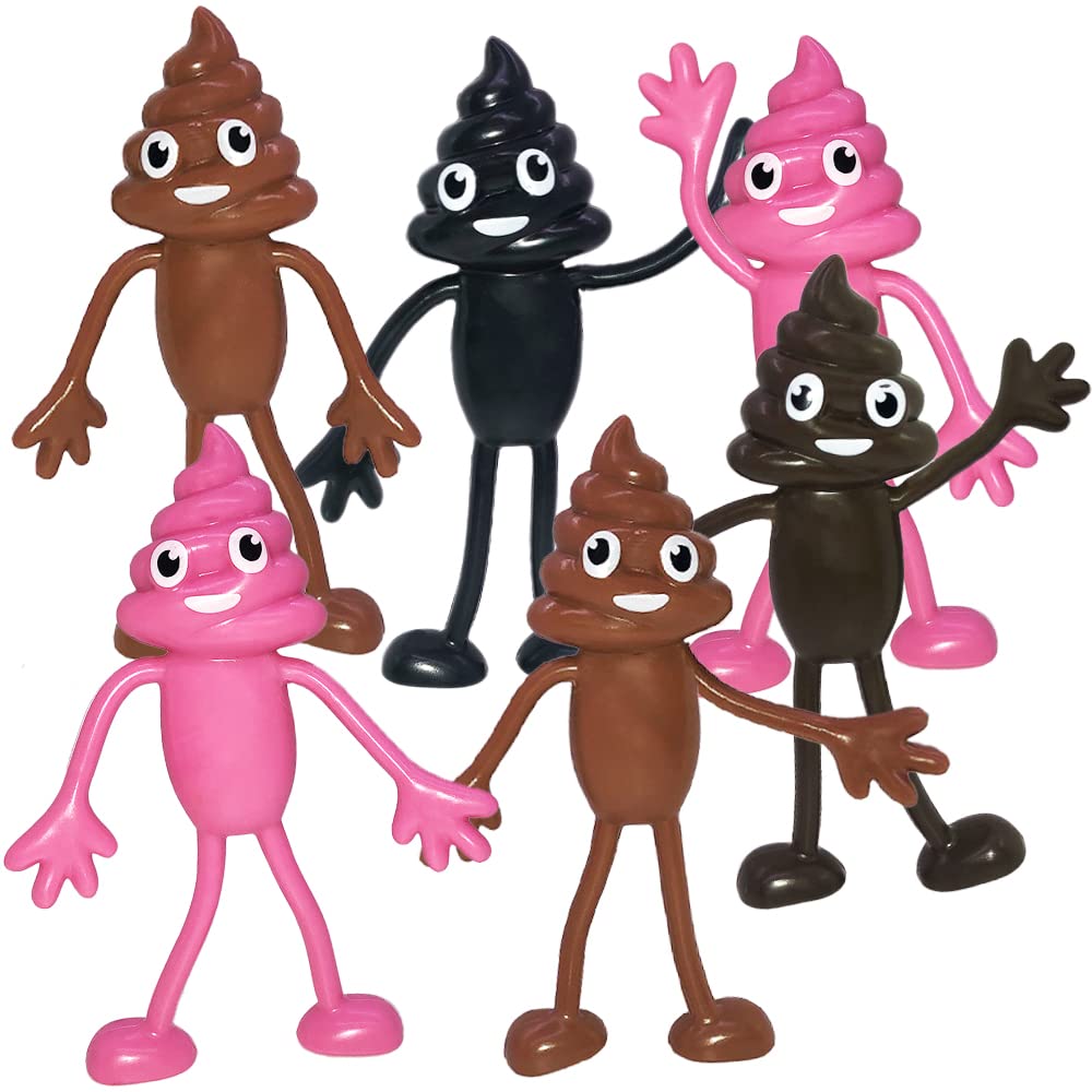 Bendable Poo Figures Artcreativity, Juego De 12 Para Niños A Partir De 3 Años - Venta Internacional.