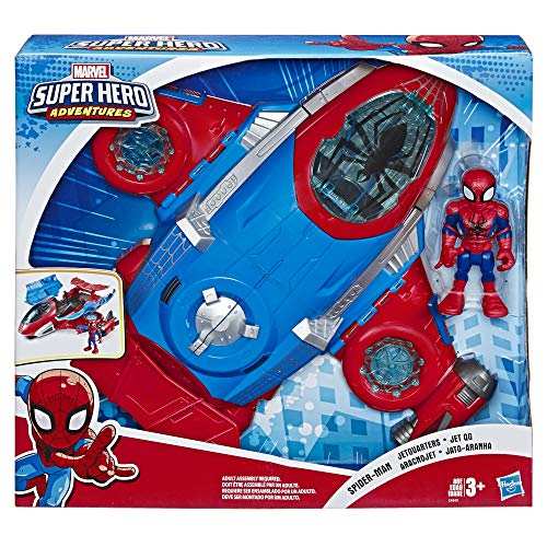 Foto 3 pulgar | Playskool Heroes Marvel Super Hero Adventures Spider-man Jet - Venta Internacional.