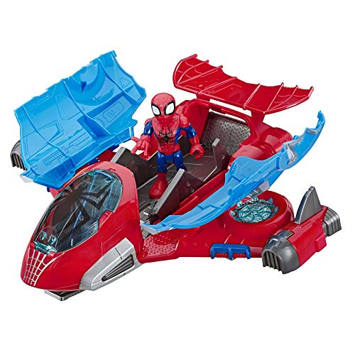 Foto 4 pulgar | Playskool Heroes Marvel Super Hero Adventures Spider-man Jet - Venta Internacional.