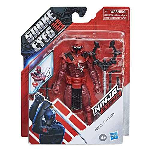 Foto 4 pulgar | Figura De Acción G.i. Joe Snake Eyes Red Ninja Con Accesorios - Venta Internacional.