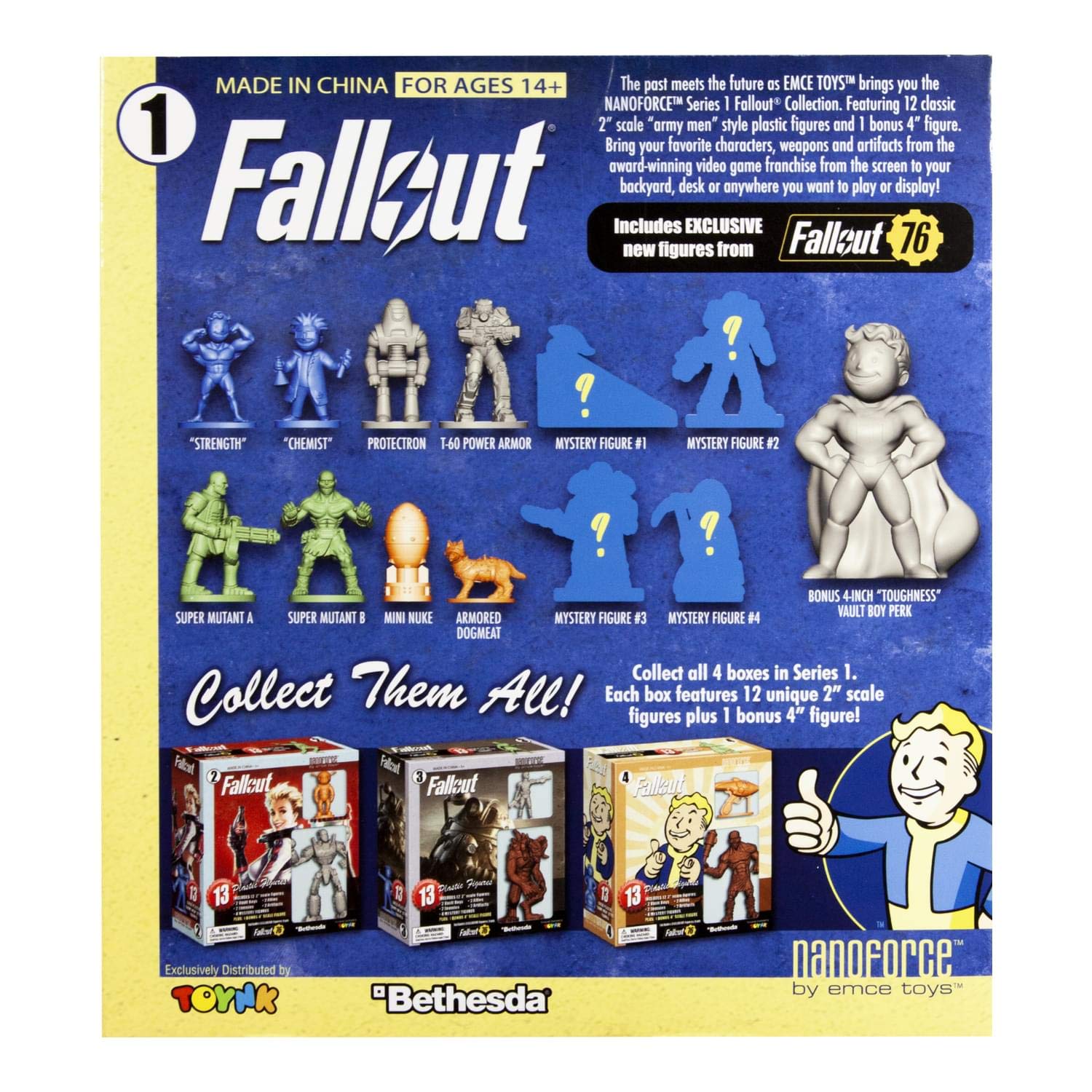 Foto 5 pulgar | Colección De Figuras Toynk Fallout Nanoforce Series 1 - Venta Internacional.