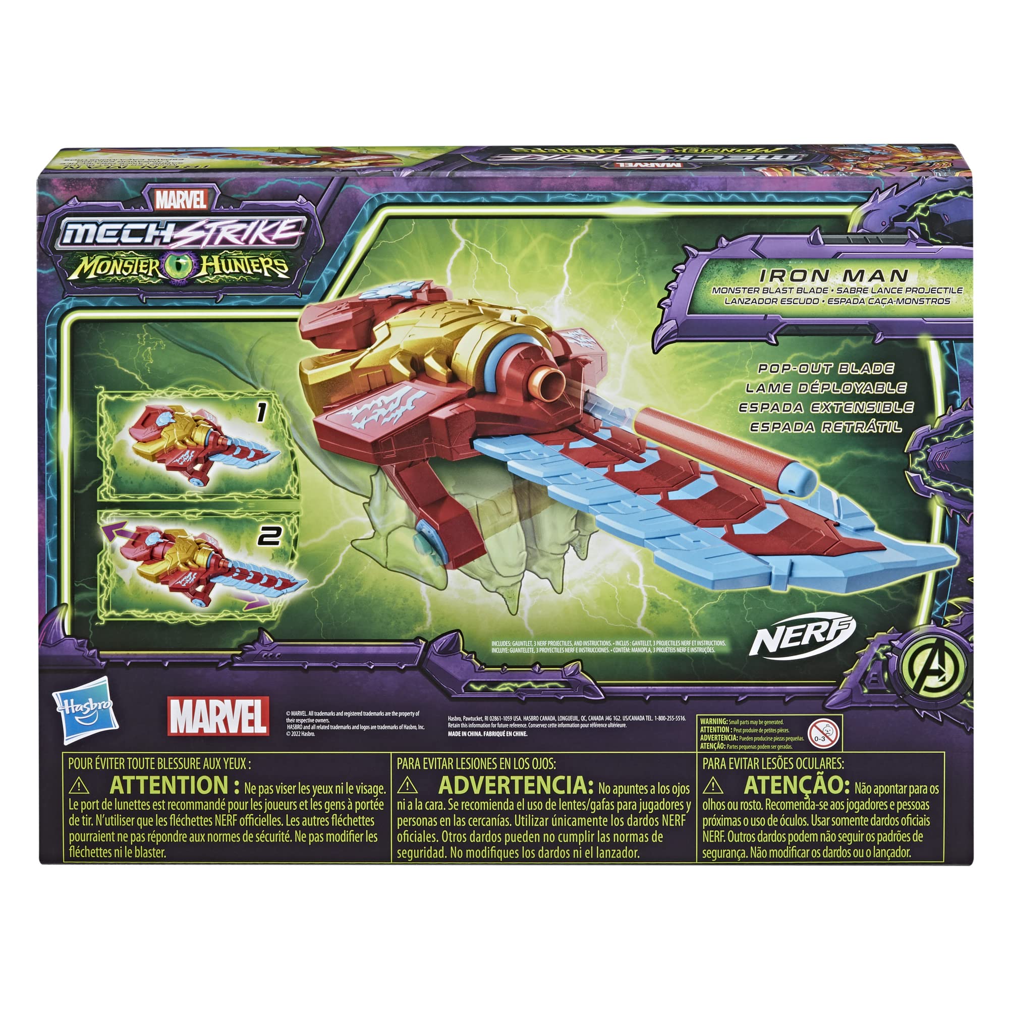 Foto 6 pulgar | Juguete De Rol Marvel Avengers Mech Strike Monster Hunters I - Venta Internacional.