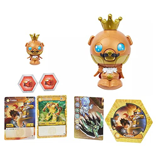Paquete Jumbo Bakugan 2021 Gold King Cubbo Deka Con Tarjeta Coleccionable - Venta Internacional.
