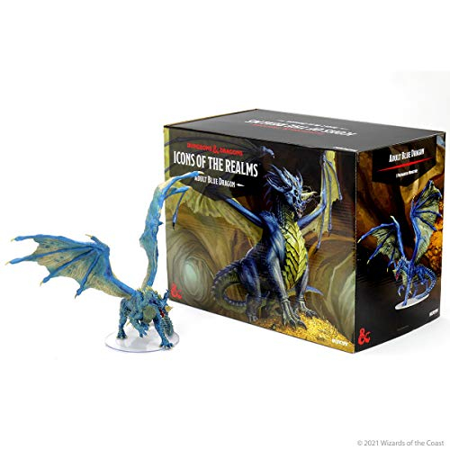 Foto 3 pulgar | Figura Wizkids D&d Icons Of The Realms Adult Blue Dragon - Venta Internacional.