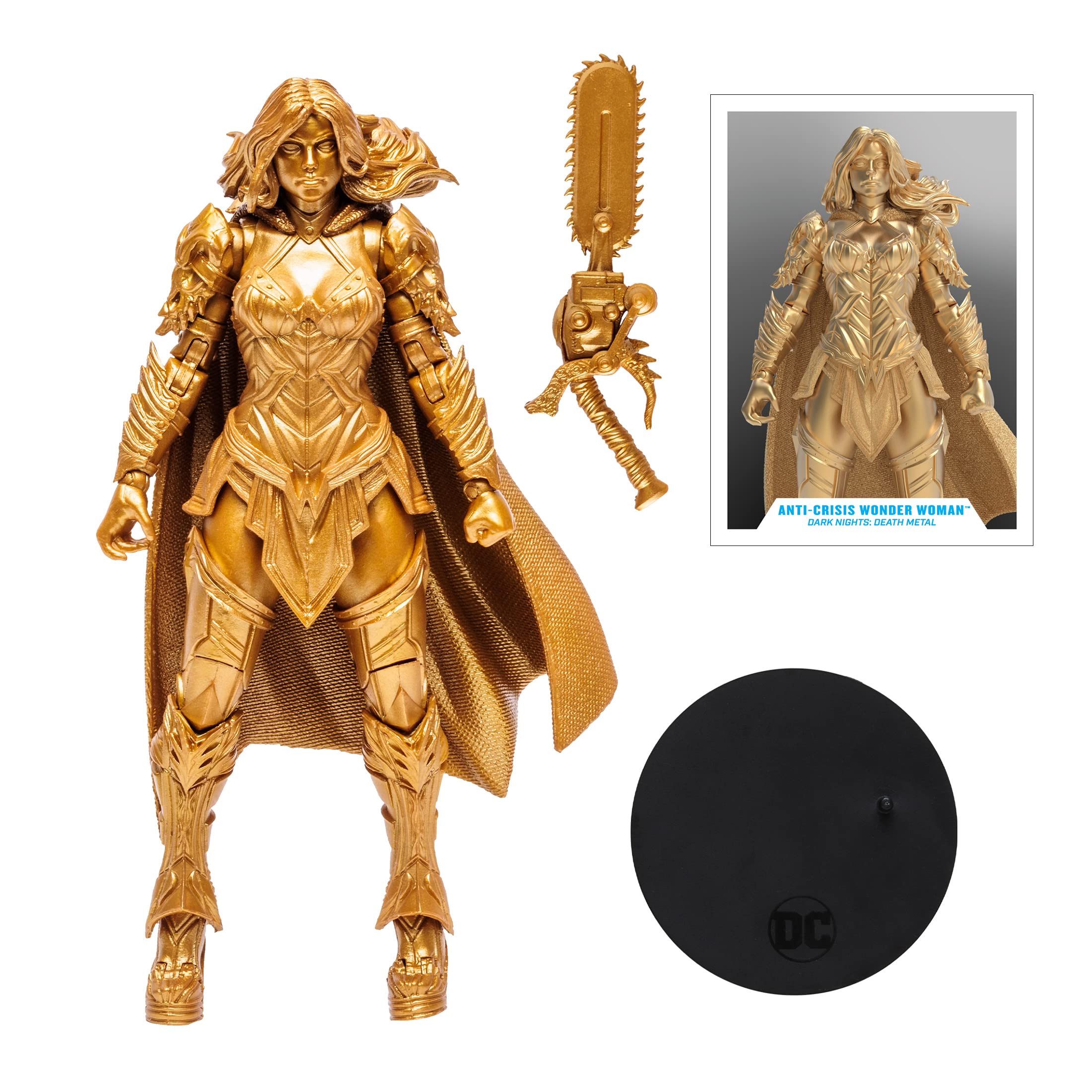 Foto 8 pulgar | Figura De Acción Dc Multiverse Comic Anti-crisis Gold Wonder Wo - Venta Internacional.