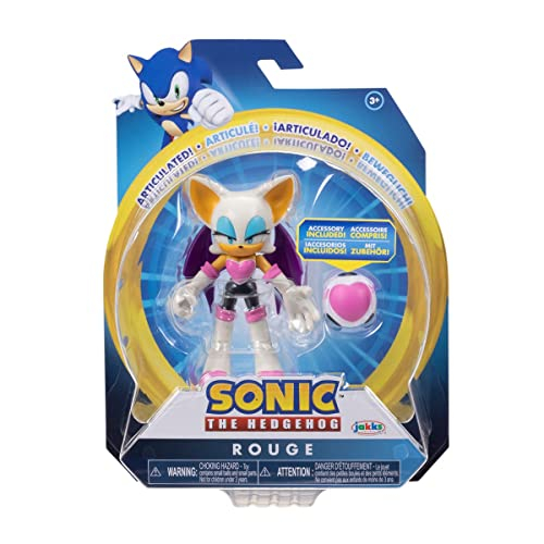 Foto 3 pulgar | Sonic The Hedgehog Figura De Acción De 4'' Rouge The Bat - Venta Internacional.
