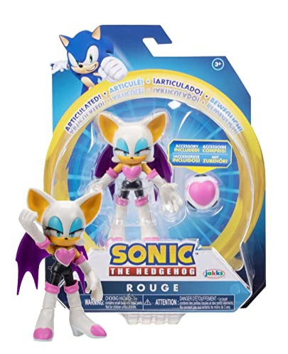 Foto 8 pulgar | Sonic The Hedgehog Figura De Acción De 4'' Rouge The Bat - Venta Internacional.