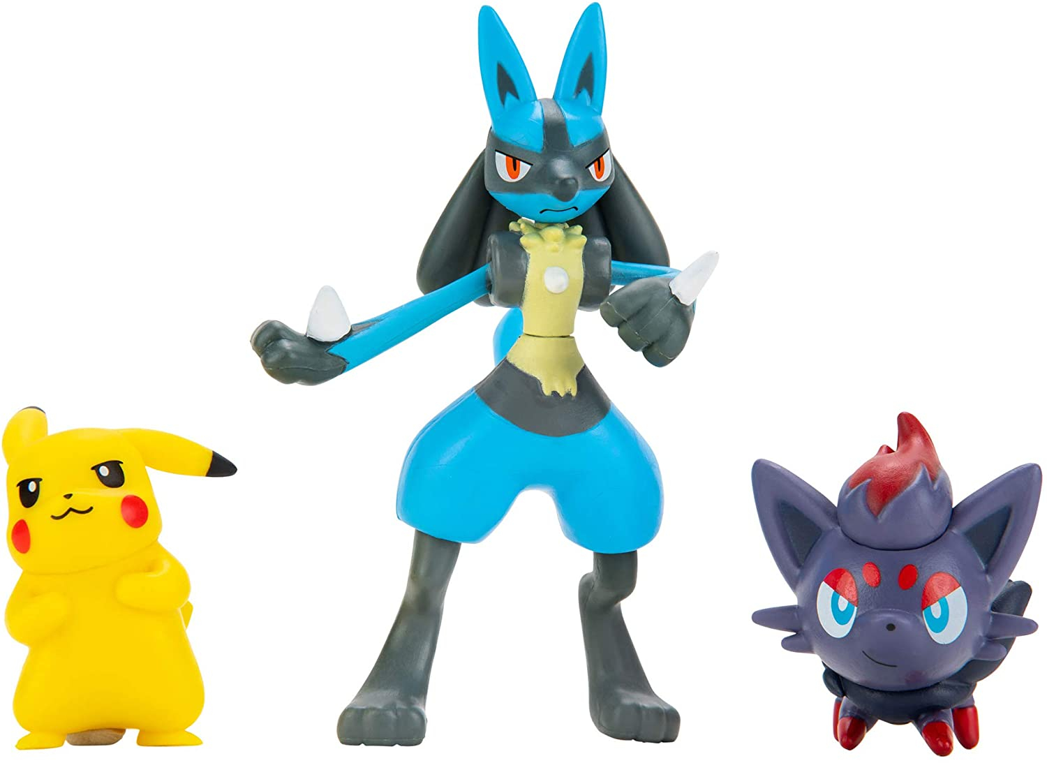 Set De Figuras De Acción Pokémon Pikachu Zorua Lucario Para Mayores De 4 Años - Venta Internacional.