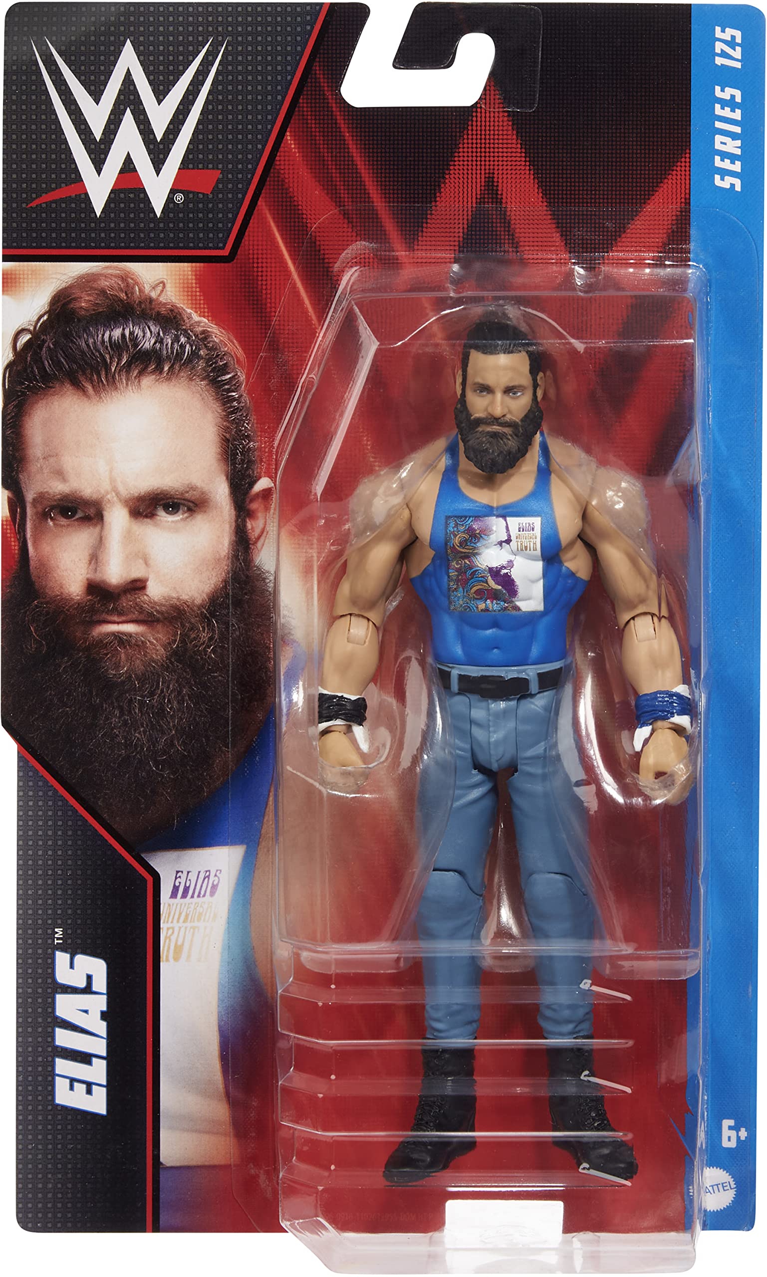 Foto 6 pulgar | Figura De Acción Wwe Elias A Escala De 6 Pulgadas Con Tecnología Truefx - Venta Internacional.