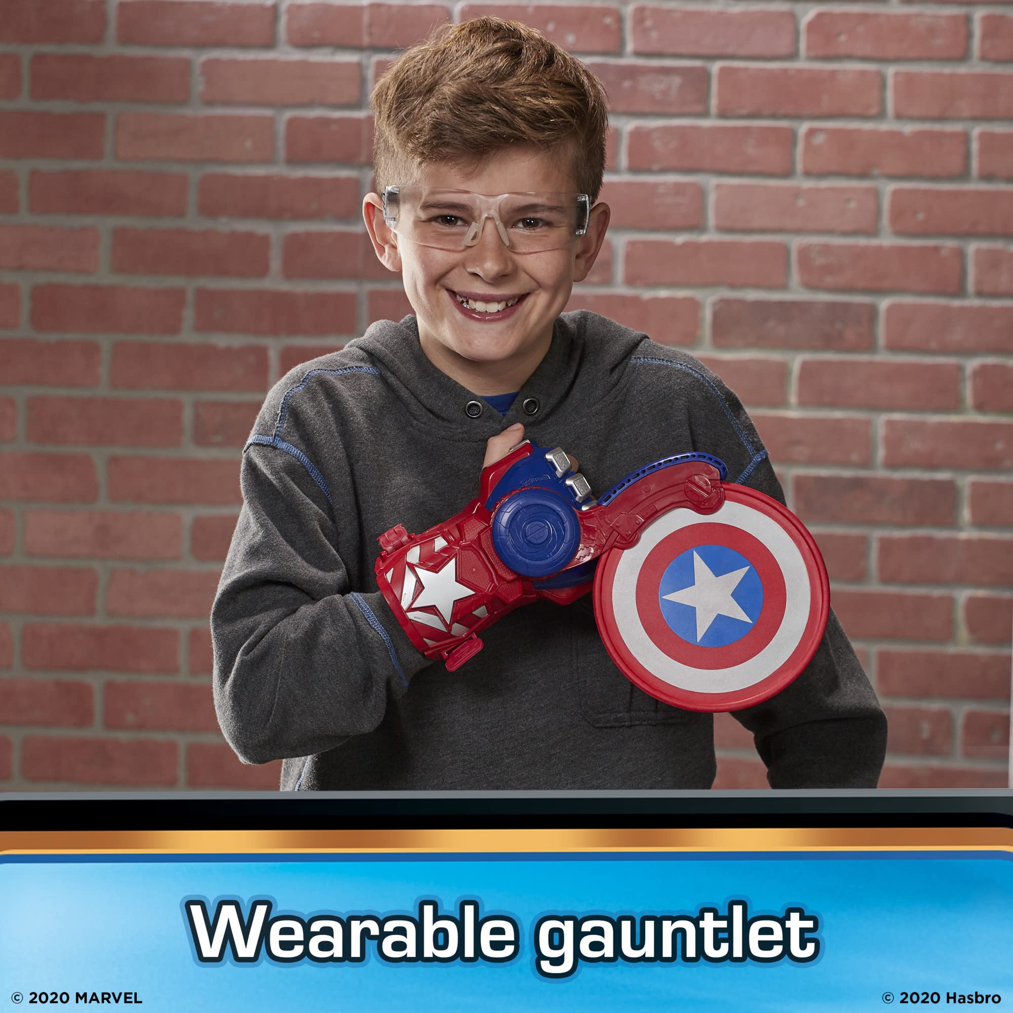 Foto 3 pulgar | Nerf Power Moves Captain America Shield Sling Nerf, Juguete  - Venta Internacional.