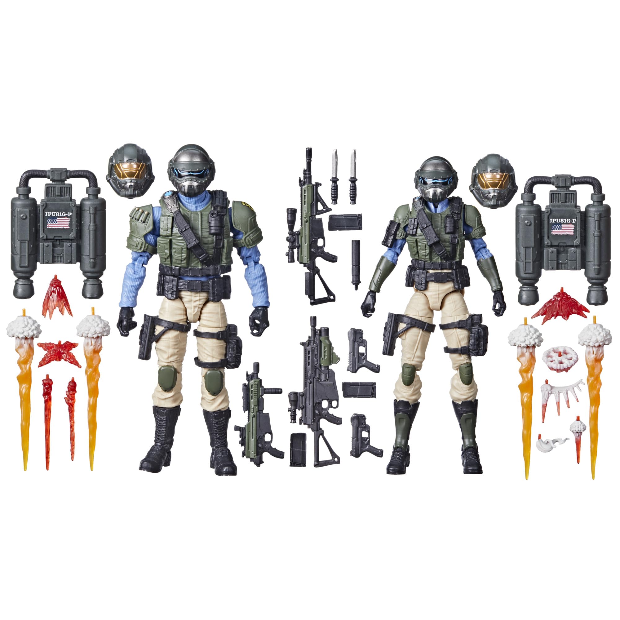 Foto 1 | Figura De Acción G.i. Joe Steel Corps Troopers De 6 Pulgadas Con 28 Cm - Venta Internacional.