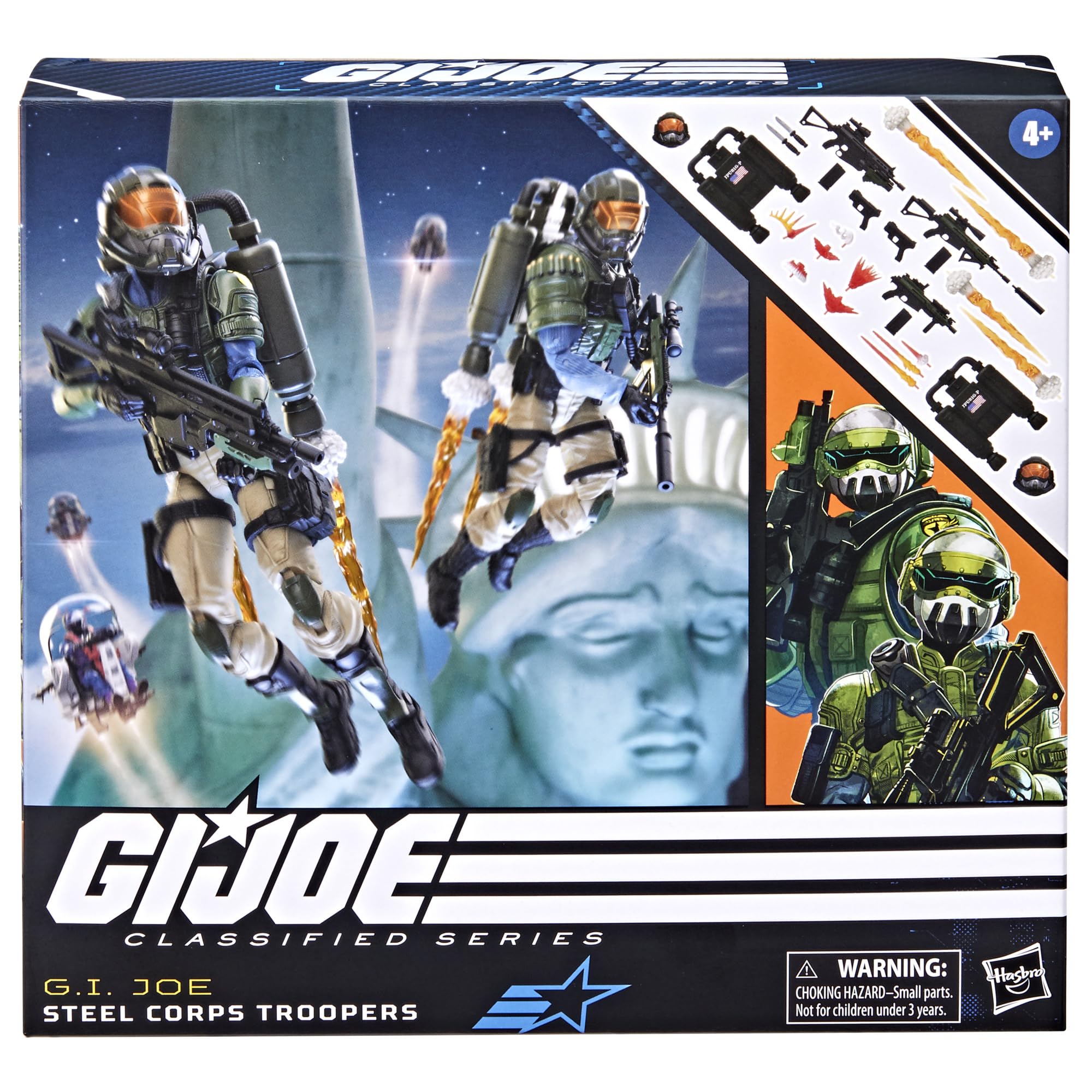 Foto 2 | Figura De Acción G.i. Joe Steel Corps Troopers De 6 Pulgadas Con 28 Cm - Venta Internacional.