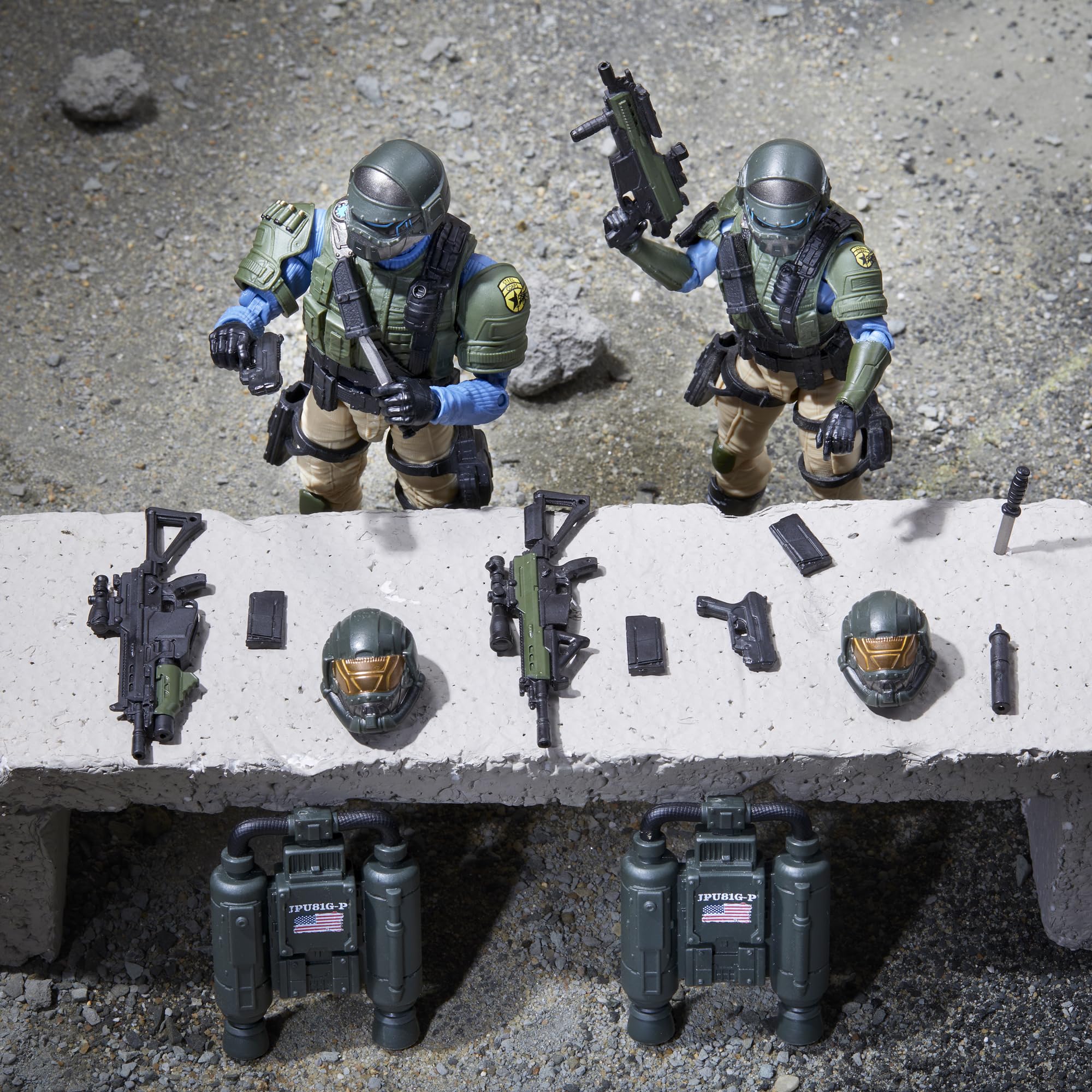 Foto 3 | Figura De Acción G.i. Joe Steel Corps Troopers De 6 Pulgadas Con 28 Cm - Venta Internacional.