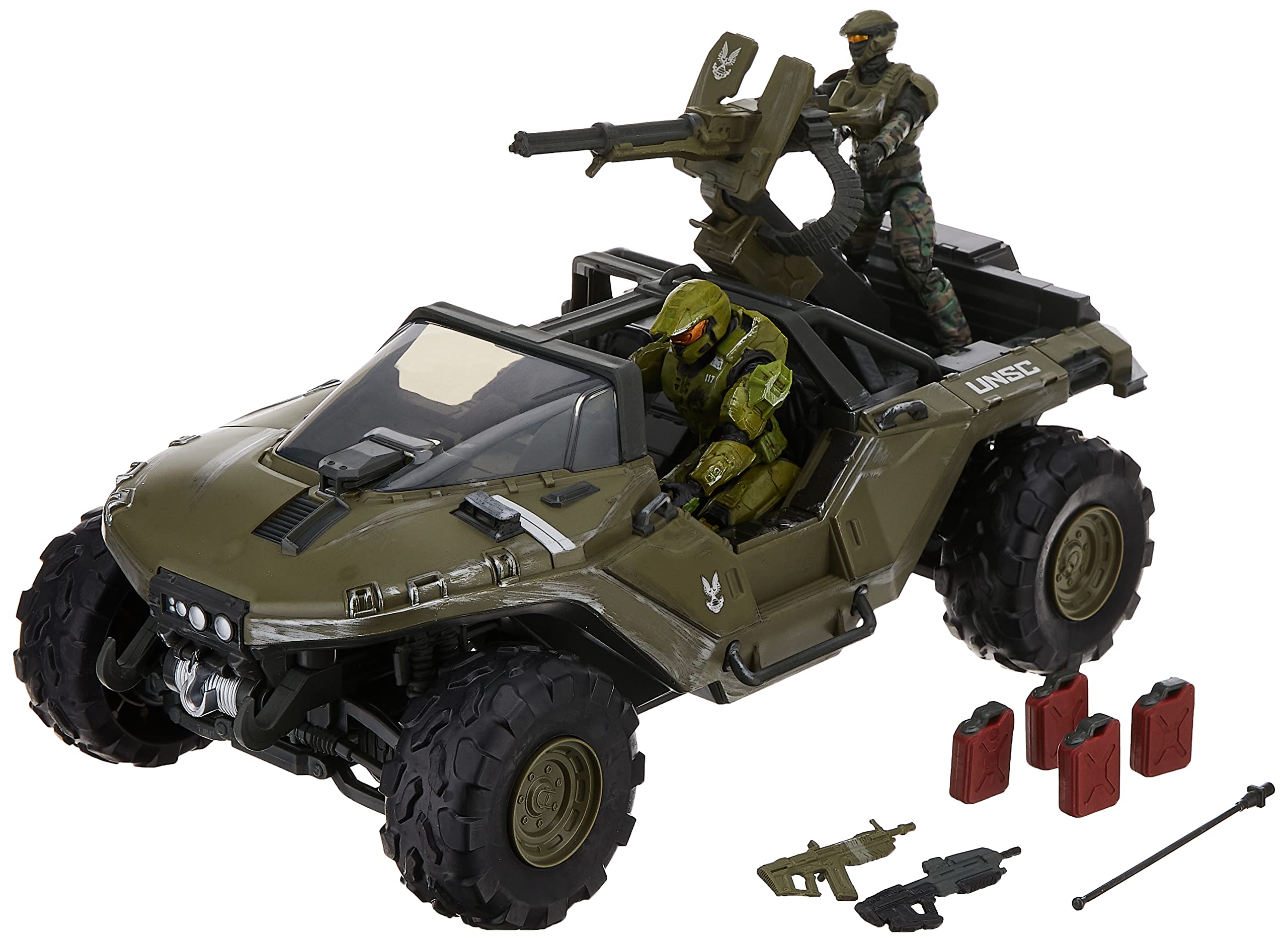 Foto 3 pulgar | Set De Figuras De Acción Halo 4 World Of Halo Master Chief Y Unsc Marine Con Vehículo Warthog - Venta Internacional.