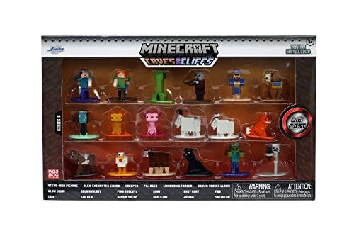 Foto 3 pulgar | Set De Figuras Jada Toys Minecraft Caves And Cliffs, Paquete De 18 - Venta Internacional.