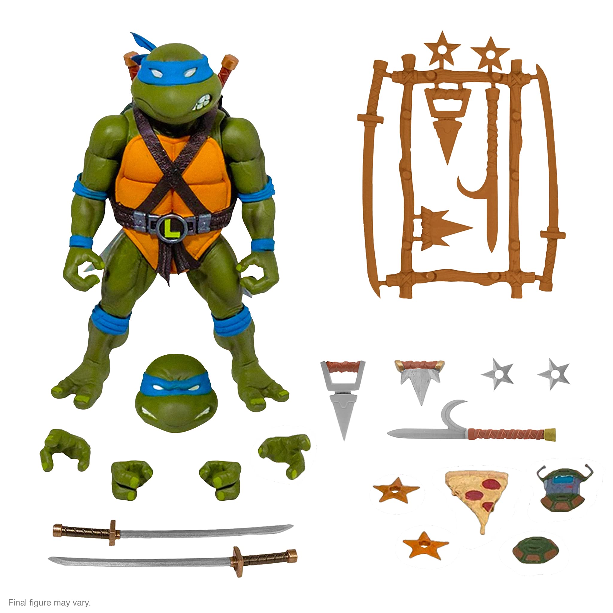 Figura De Acción Super7 Ultimates! Teenage Mutant Ninja Turtles Leonardo - Venta Internacional.
