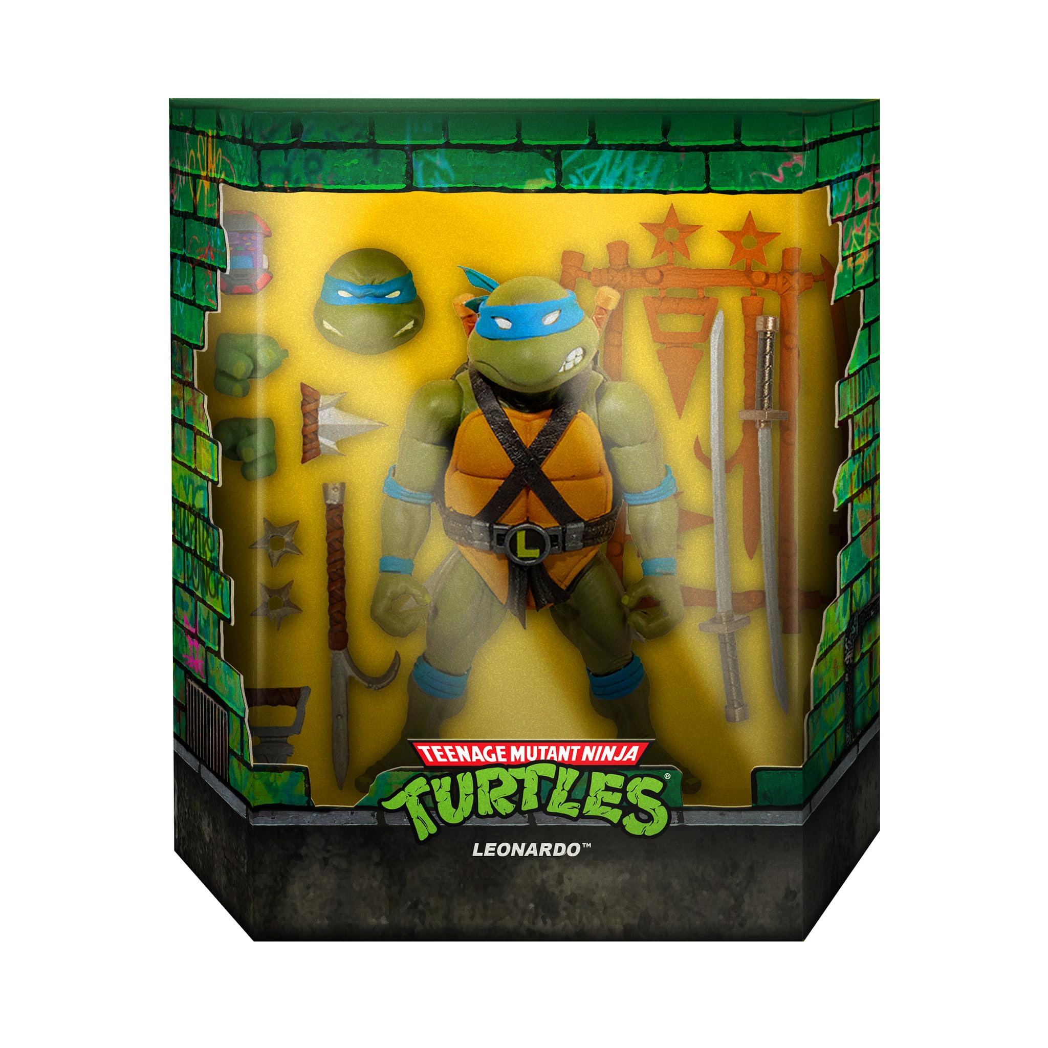Foto 3 pulgar | Figura De Acción Super7 Ultimates! Teenage Mutant Ninja Turtles Leonardo - Venta Internacional.