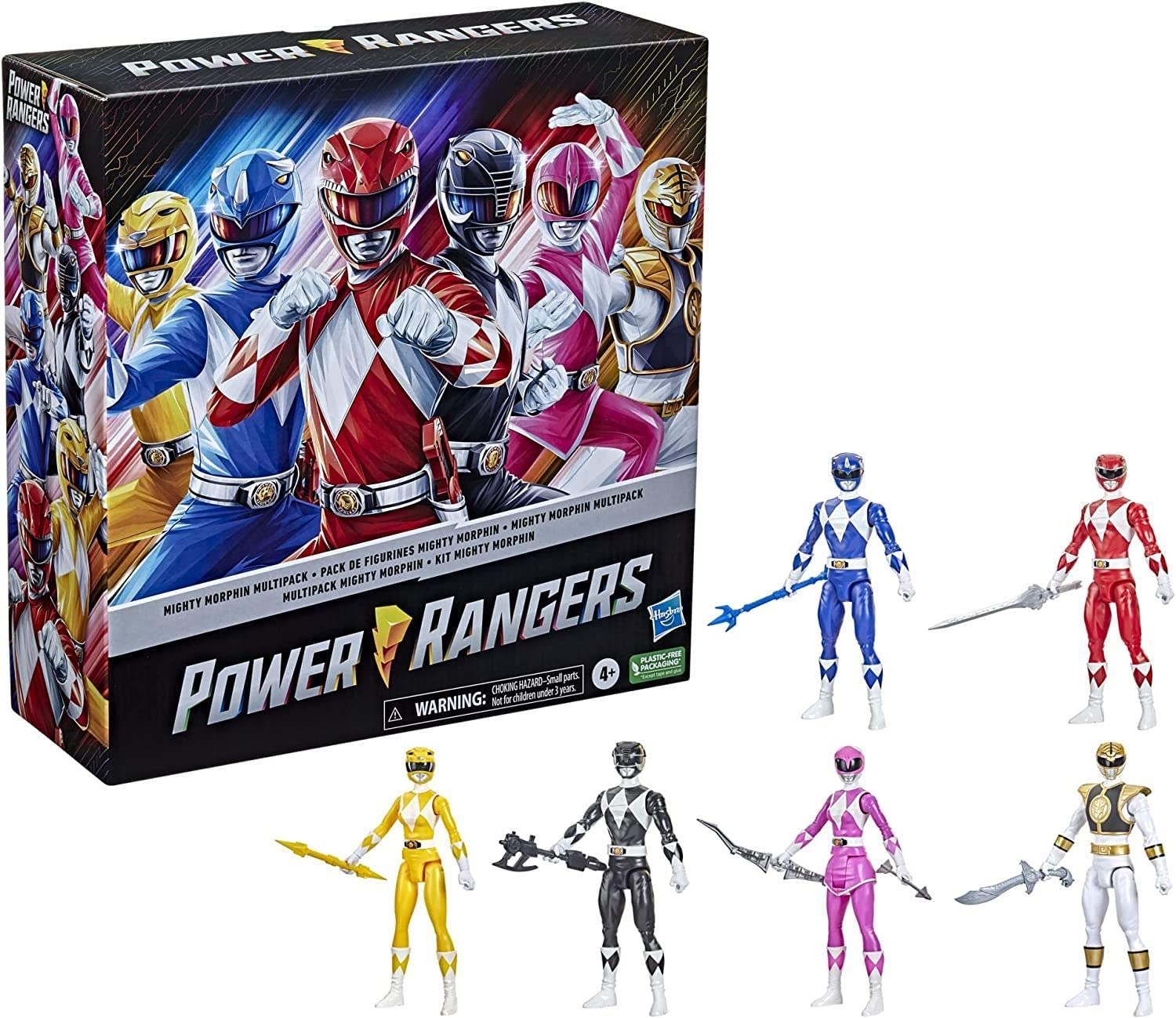 Figura De Acción Power Rangers Mighty Morphin De 12 Pulgadas, Paquete De 6 - Venta Internacional.