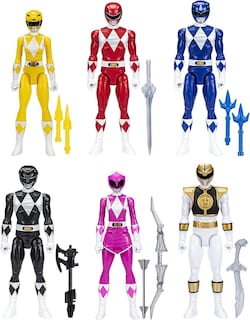 Foto 2 | Figura De Acción Power Rangers Mighty Morphin De 12 Pulgadas, Paquete De 6 - Venta Internacional.