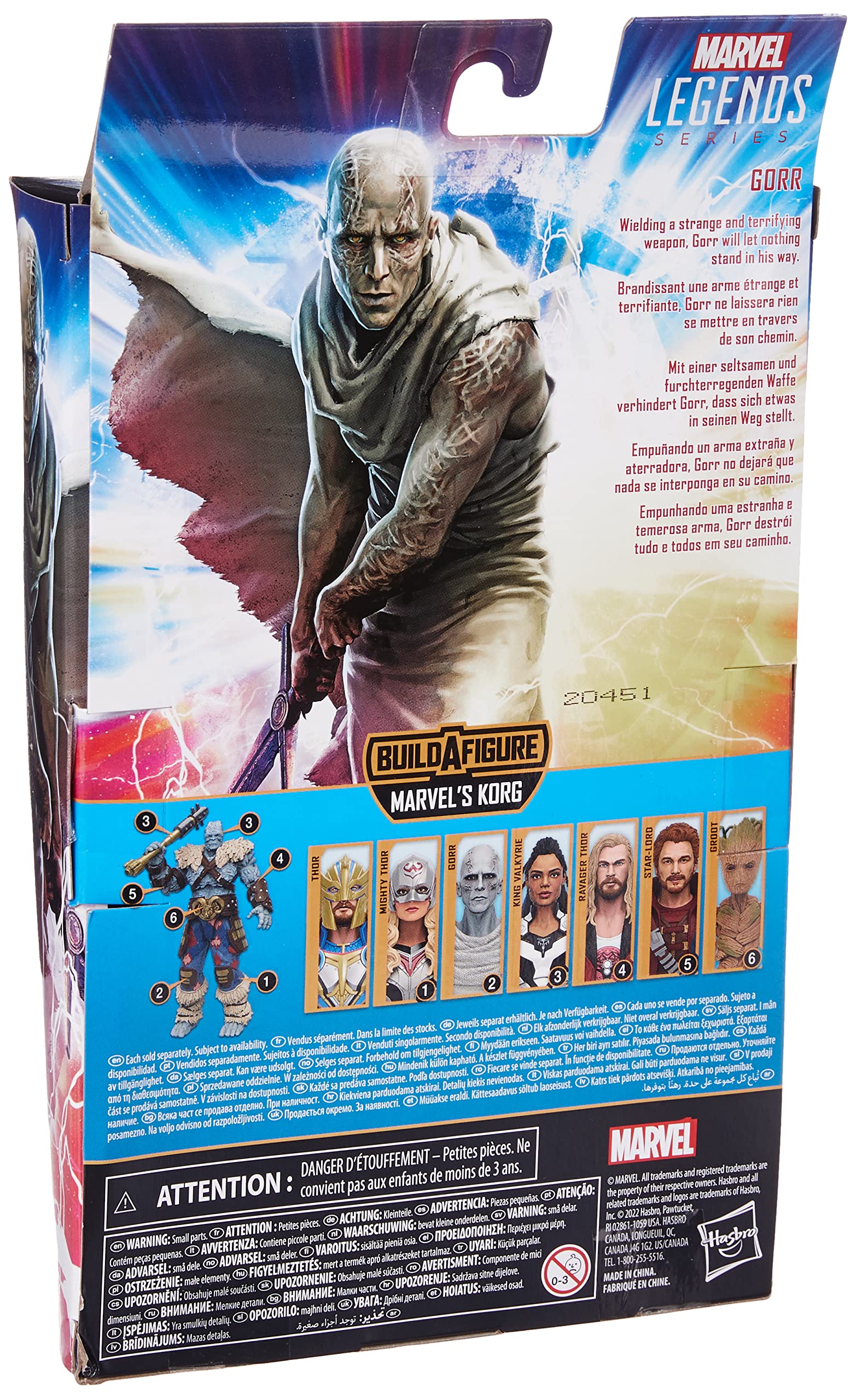 Foto 5 pulgar | Figura De Acción Marvel Legends Series Thor: Love And Thunder Gorr 15 Cm - Venta Internacional.