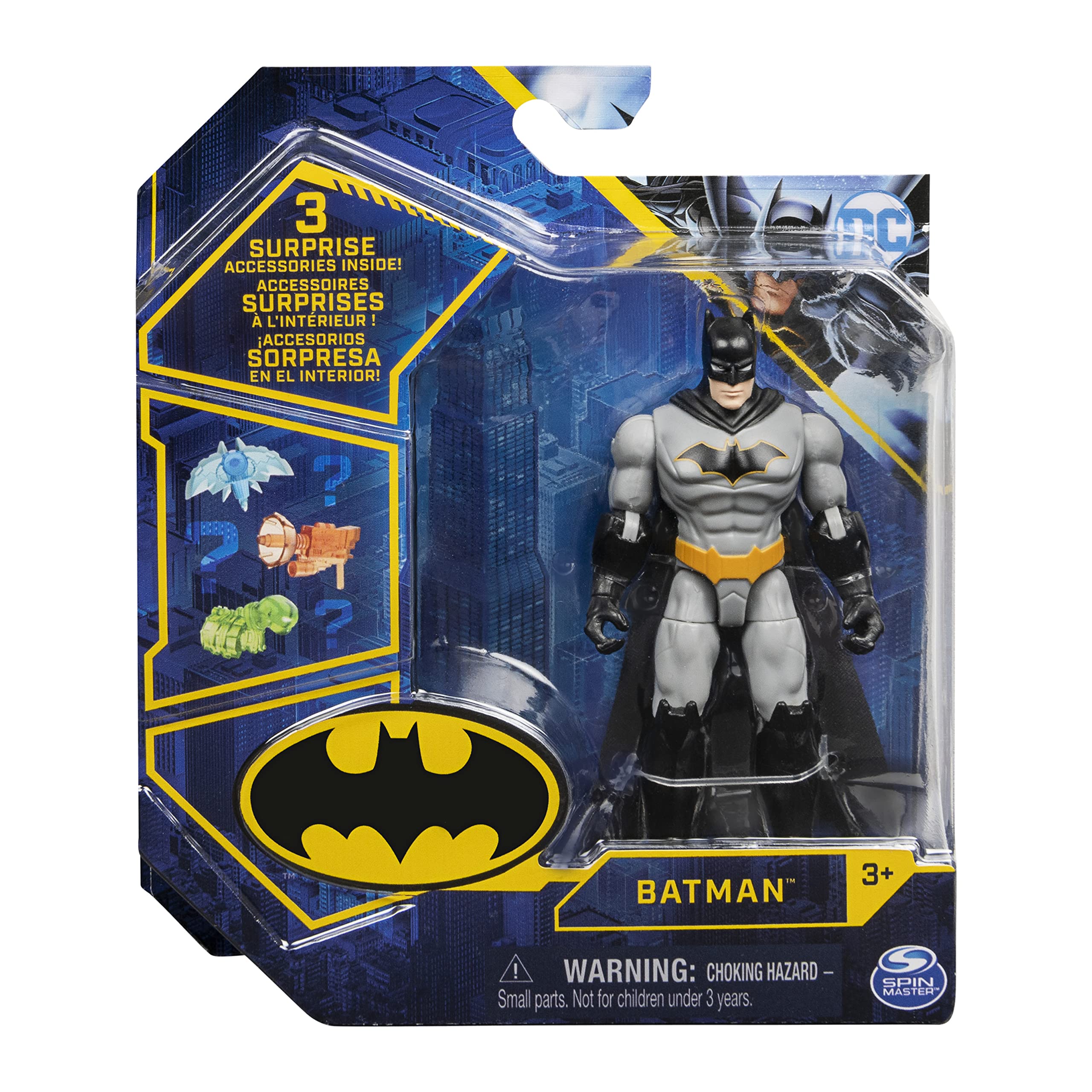 Foto 3 pulgar | Figura De Acción Batman De Dc Comics De 10 Cm Con 3 Accesorios Para Niños A Partir De 3 Años - Venta Internacional.