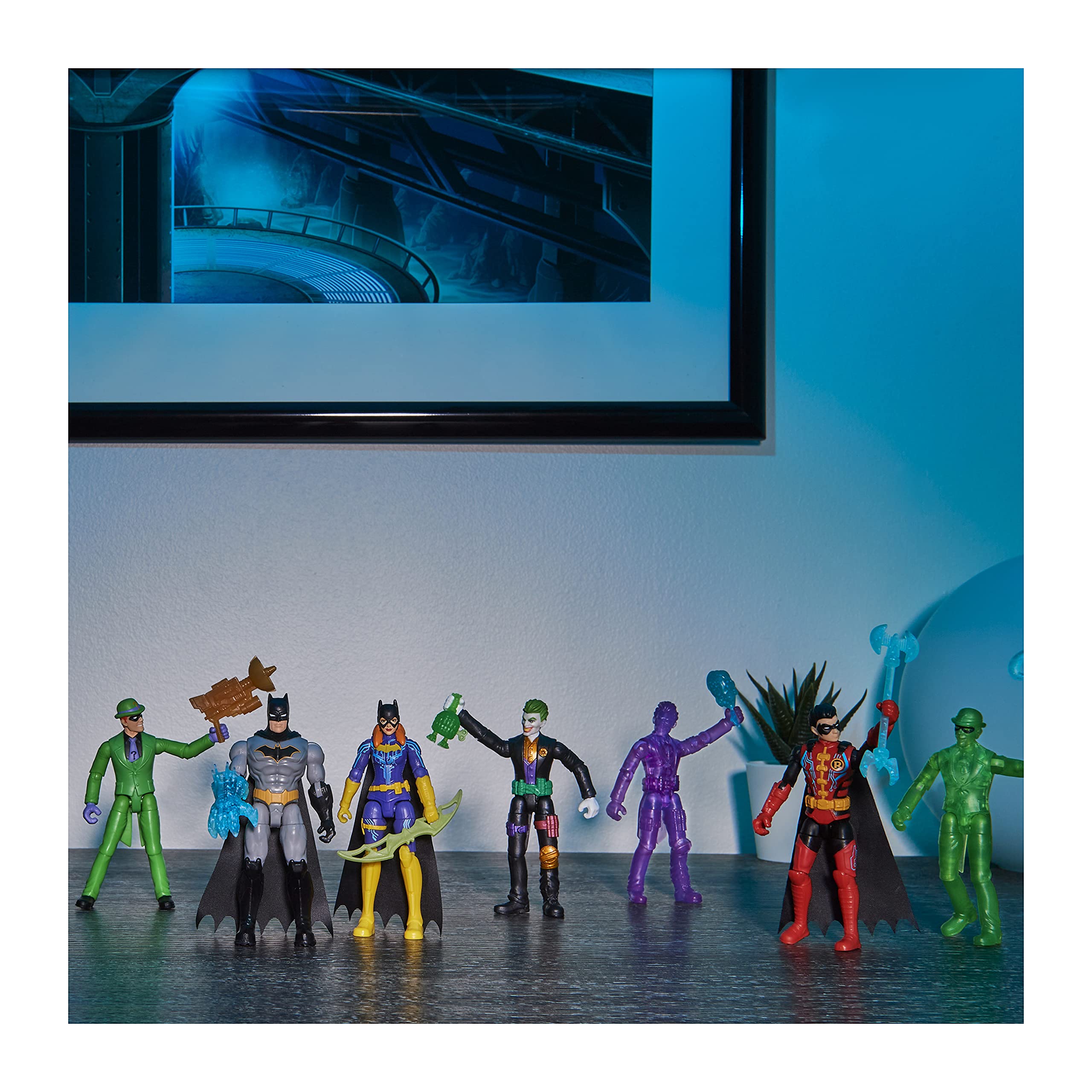 Foto 7 pulgar | Figura De Acción Batman De Dc Comics De 10 Cm Con 3 Accesorios Para Niños A Partir De 3 Años - Venta Internacional.