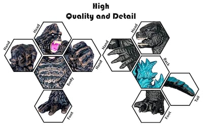 Foto 2 | Figura De Juguete Twcare Godzilla King Of The Monsters Vs King Kong - Venta Internacional.