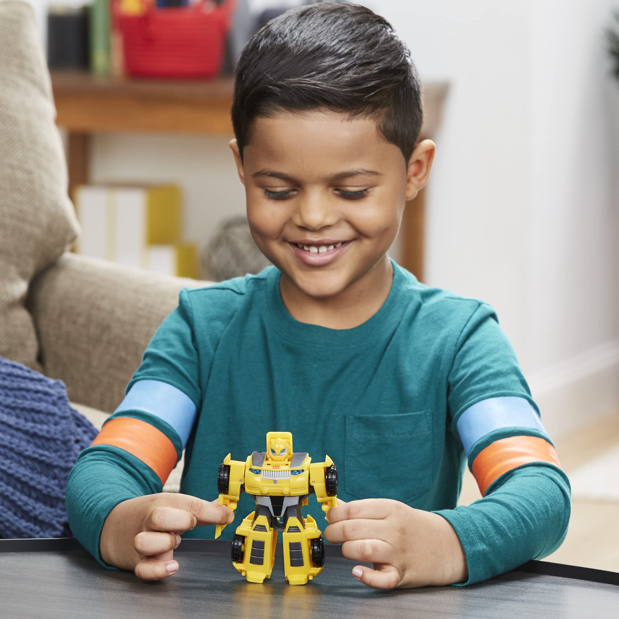 Foto 7 pulgar | Figura De Acción De Robot De Juguete Transformers Playskool Heroes Bumblebee - Venta Internacional.