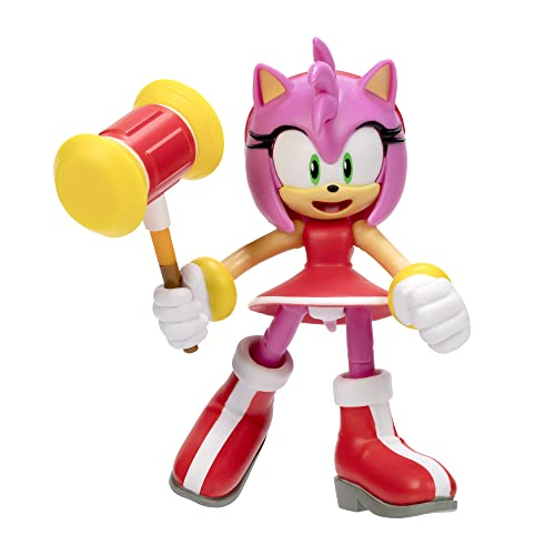 Foto 2 pulgar | Sonic The Hedgehog Figura De Acción De 4 Pulgadas, Amy Moderna Con Martillo, Juguete Coleccionable - Venta Internacion