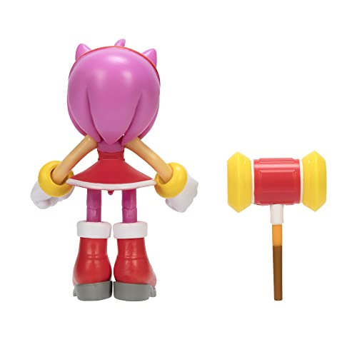 Foto 4 pulgar | Sonic The Hedgehog Figura De Acción De 4 Pulgadas, Amy Moderna Con Martillo, Juguete Coleccionable - Venta Internacion