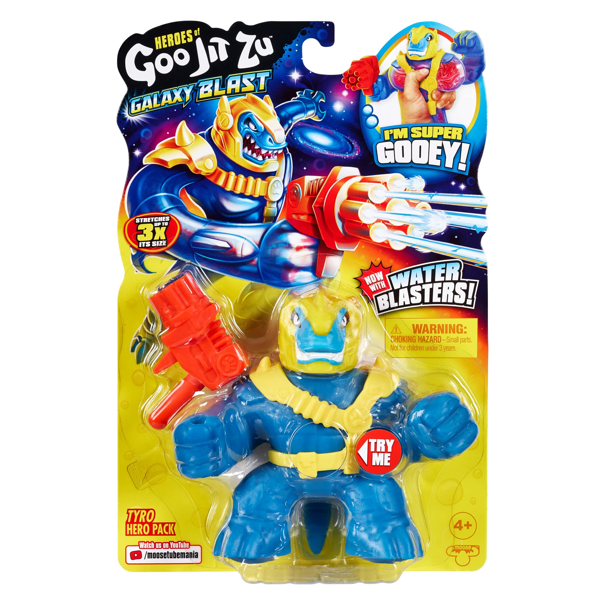 Foto 3 pulgar | Figura De Acción Heroes Of Goo Jit Zu Galaxy Blast Tyro Con Water Blaster - Venta Internacional.