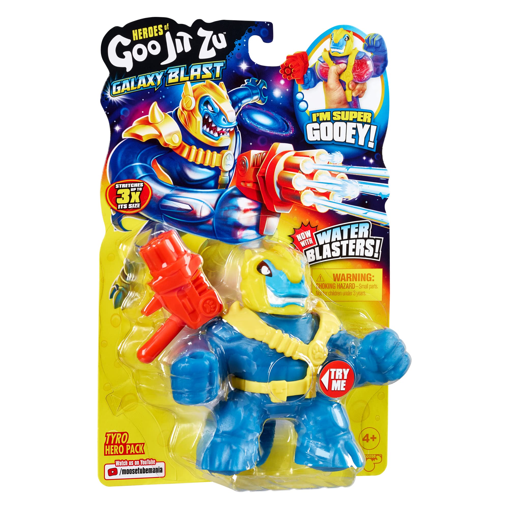 Foto 6 pulgar | Figura De Acción Heroes Of Goo Jit Zu Galaxy Blast Tyro Con Water Blaster - Venta Internacional.