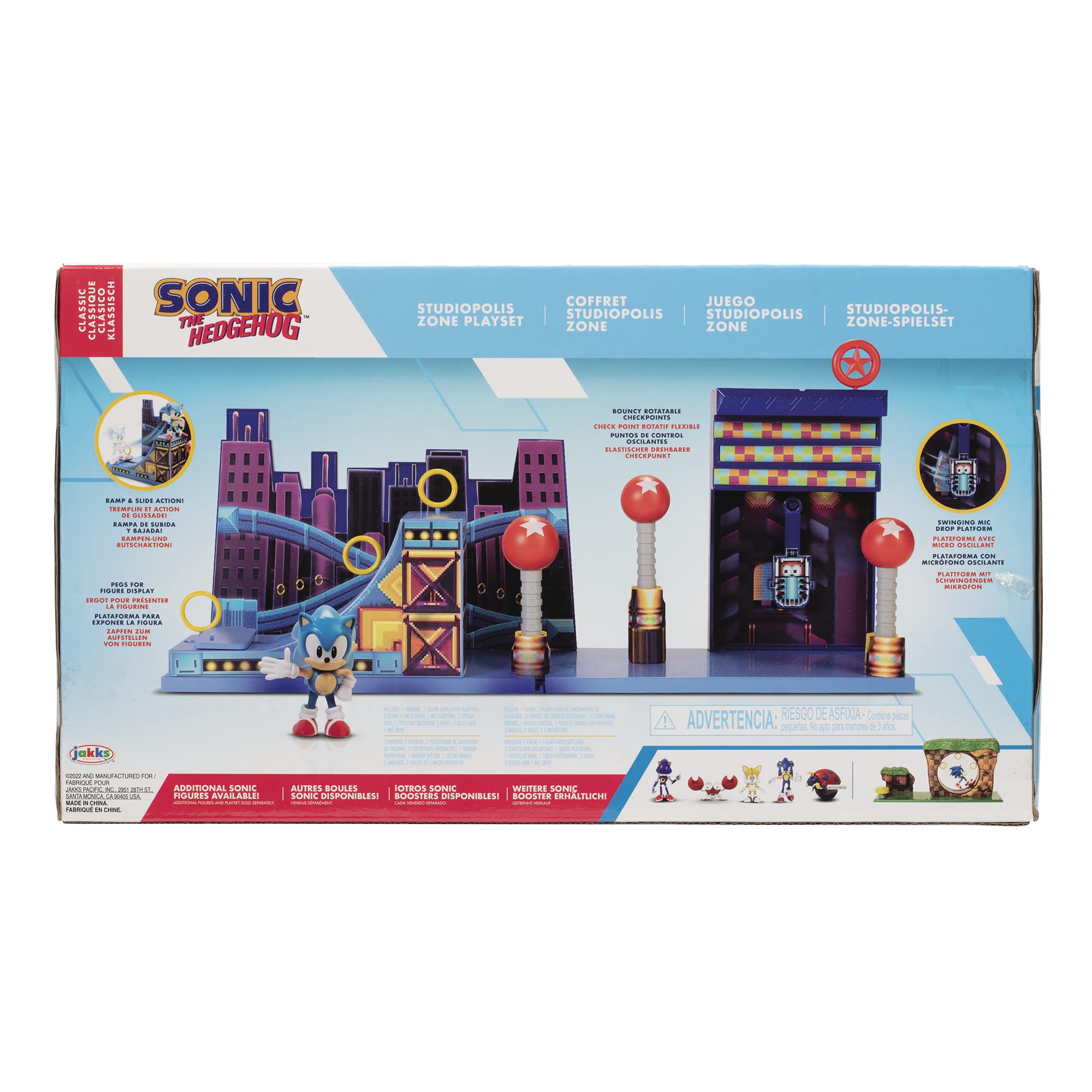 Foto 7 | Figuras De Acción Sonic The Hedgehog Studiopolis Zone 2.5 - Venta Internacional.