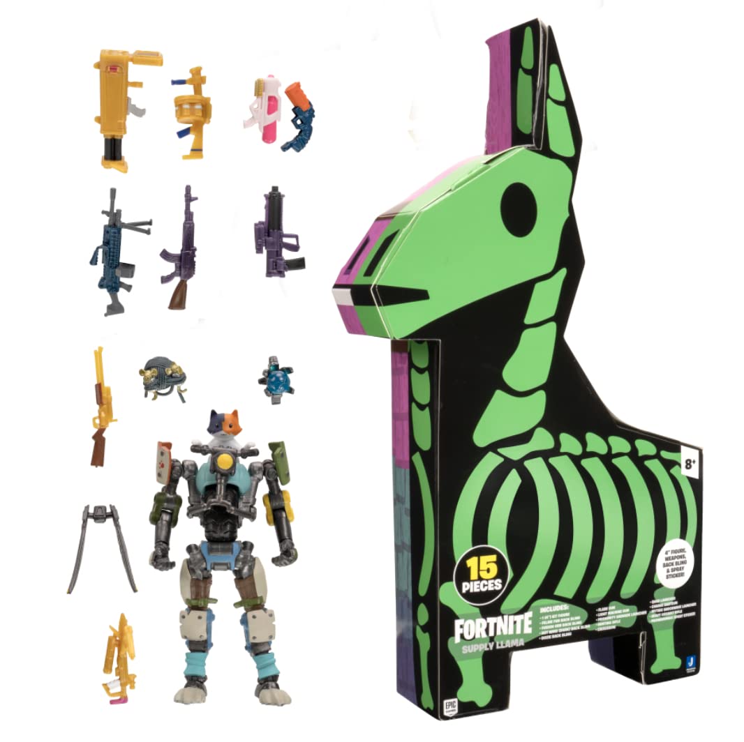 Foto 2 pulgar | Figura De Acción Fortnite Supply Llama Con 9 Armas Y 4 Atuendos - Venta Internacional.