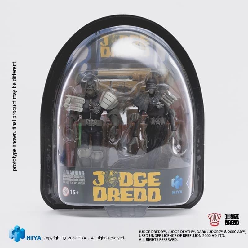 Foto 3 pulgar | Figura De Acción Hiya Toys Judge Dredd Vs Death A Escala 1:18 - Venta Internacional.