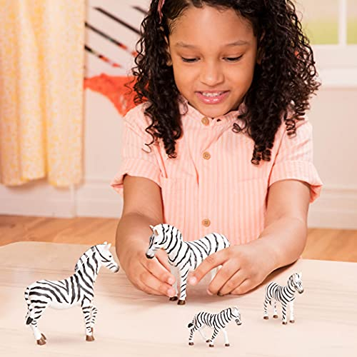 Foto 3 pulgar | Juguetes De Animales De Cebra En Miniatura Terra De Battat Para Niños A Partir De 3 Años (4 Unidades - Venta Intern