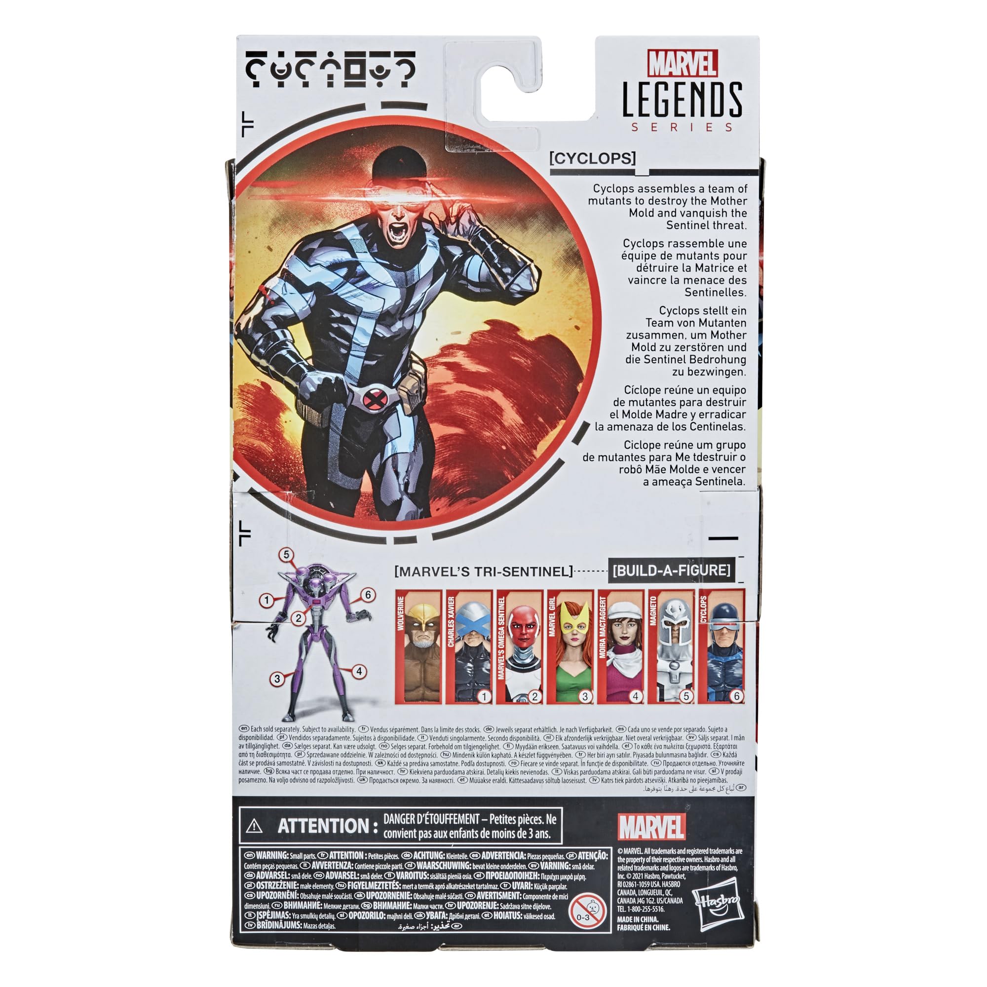 Foto 5 pulgar | Figura de Acción Marvel Hasbro Legends X-Men Cyclops 15 cm - Venta Internacional