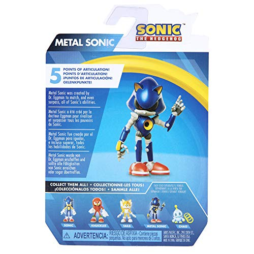 Foto 8 pulgar | Figura De Acción Sonic The Hedgehog, Juguete Coleccionable Sonic De Metal De 2.5 Pulgadas, Azul - Venta Internacional.
