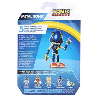 Foto 7 | Figura De Acción Sonic The Hedgehog, Juguete Coleccionable Sonic De Metal De 2.5 Pulgadas, Azul - Venta Internacional.