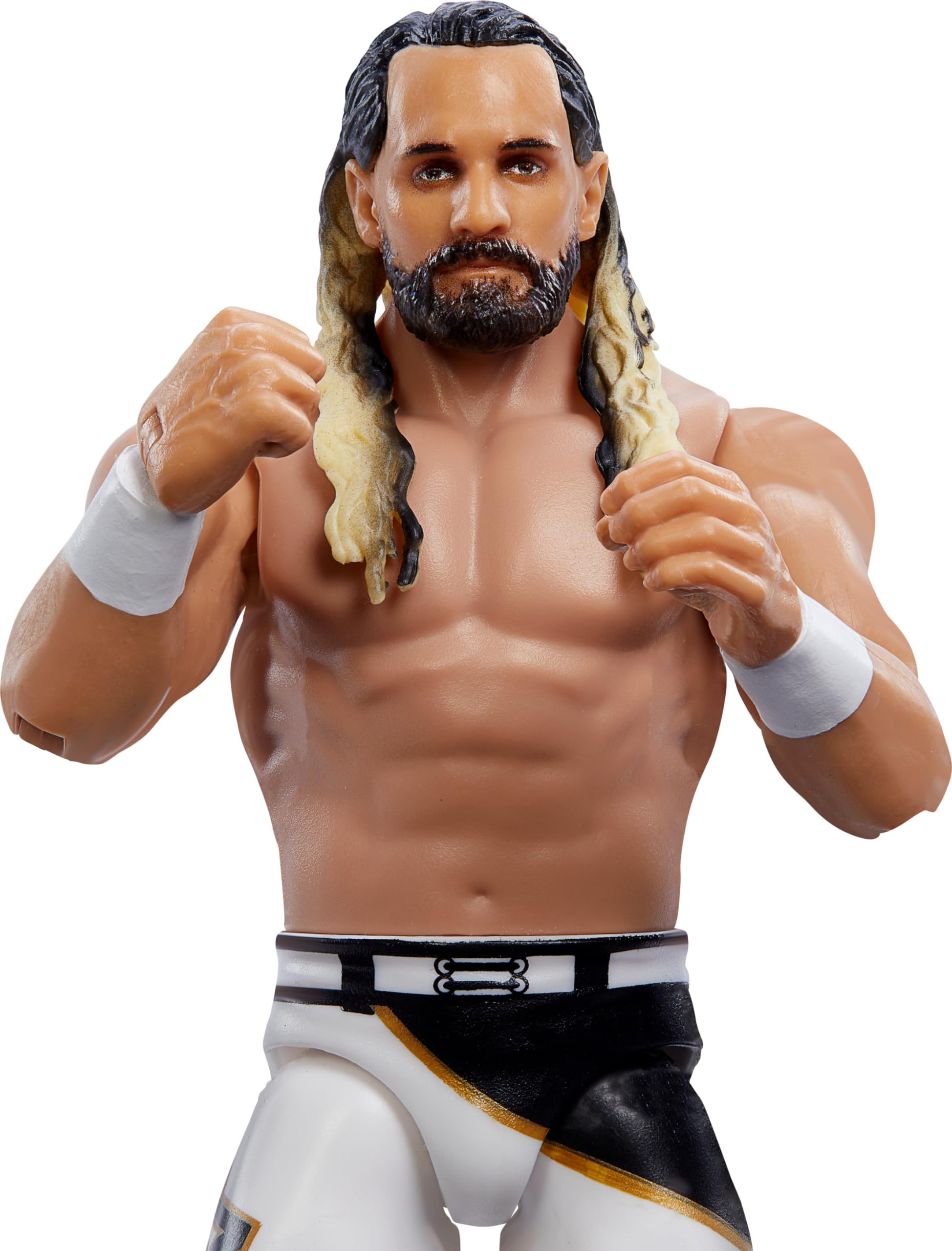 Foto 2 | Figura De Acción Mattel Wwe Seth Rollins De 6 Pulgadas Con 10 Puntos - Venta Internacional.