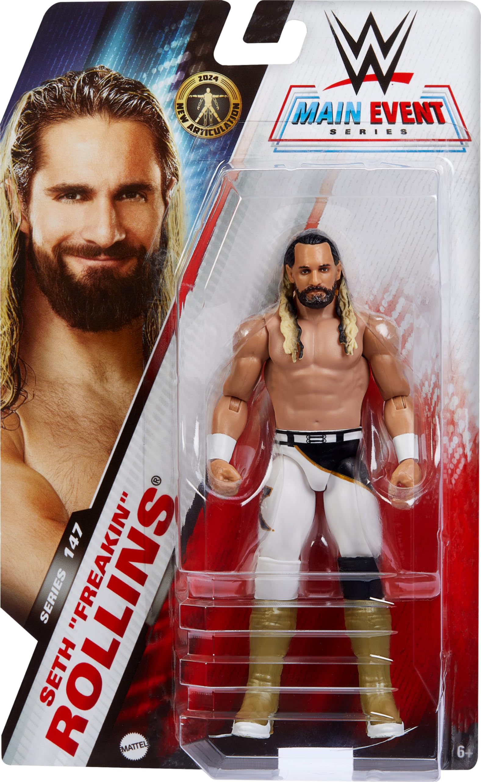 Foto 7 pulgar | Figura De Acción Mattel Wwe Seth Rollins De 6 Pulgadas Con 10 Puntos - Venta Internacional.
