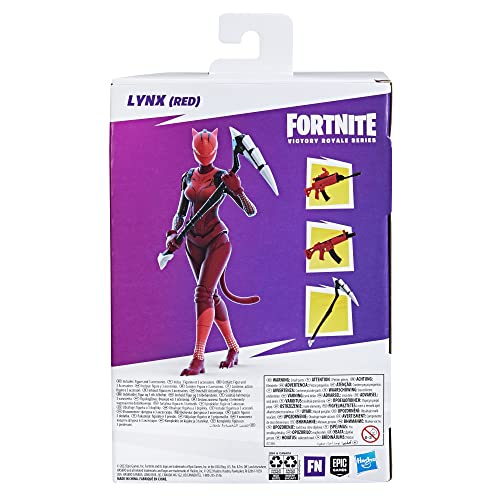 Foto 6 pulgar | Figura De Acción Coleccionable Lynx (roja) De La Serie Victory Royale De Fortnite Con Accesorios, Pa - Venta Interna