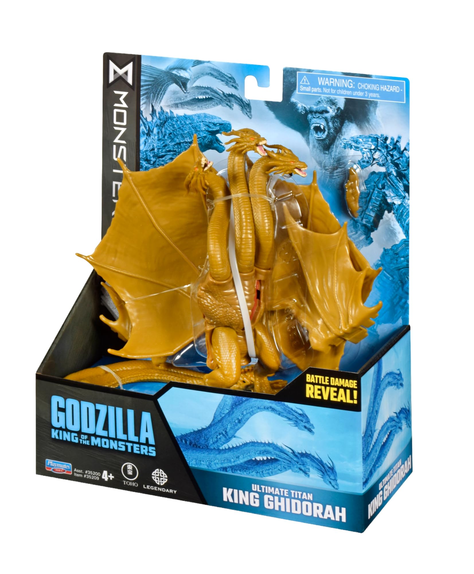Foto 3 pulgar | Figura De Acción Playmates Godzilla King Ghidorah De 15 Cm - Venta Internacional.