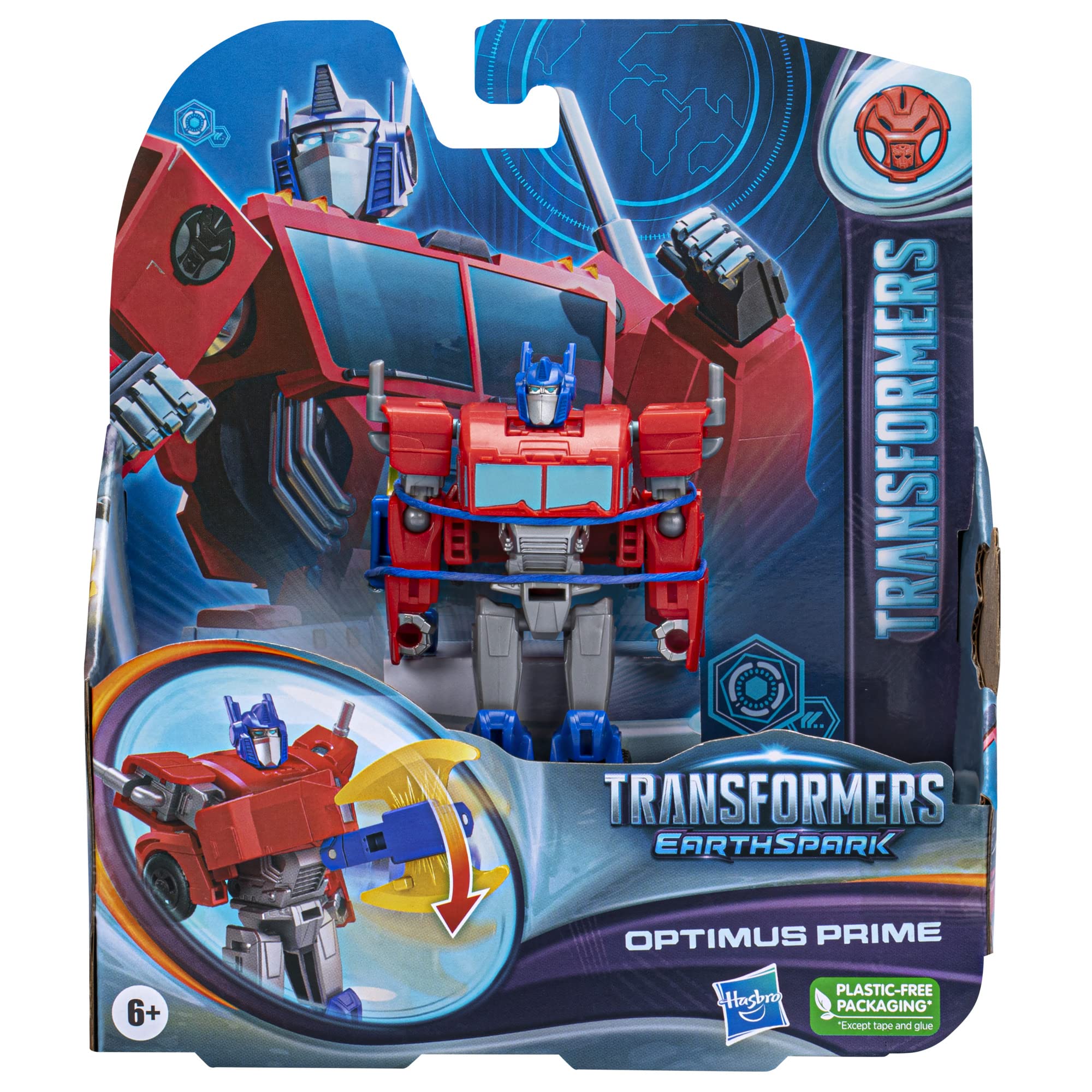 Foto 4 pulgar | Figura De Acción Transformers Earthspark Warrior Optimus Prime - Venta Internacional.